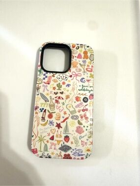 Casley Decorative White Multi-Icon Phone Case